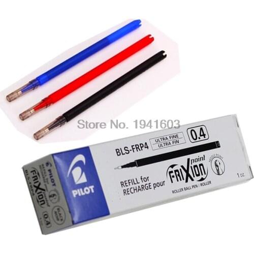 12pcs/lot Wholesale Gel Pen Refill 0.4MM Original JAPAN PILOT BLS-FRP4 Suitable for PILOT Erasable Pen LF-22P4