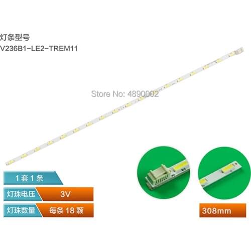18Leds V236B1-LE2-T V236B1-LE2-TREM11 V236BJ1-LE2 LED Strip For TH-24A403DX T24D310EX 24MT47D-PZ 24LB451B-PU UN24H4500AF