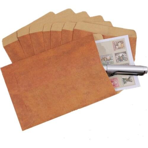 5 pcs Vintage Kraft Paper Envelope For Postcard wedding invitation envelope Birthday Greeting Card Office Stationery Supplier 5Z