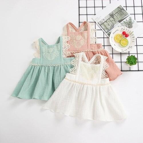 5140 Super Cute! Embroidery Lace Toddler Girls Dresses Princess Sundress Summer Kids Dresses Wholesale Baby Girl Clothes 5P Lot