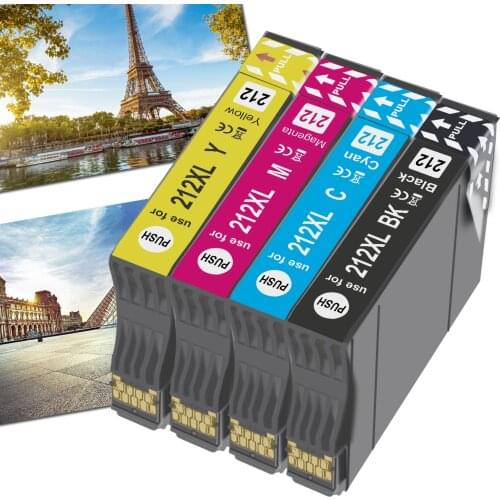 Bada 212xl compatível para epson 212xl força de trabalho WF-2830, cartucho de WF-2850 expressão casa XP-2100 XP-2105 XP-4100