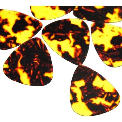 100pcs/lot Medium 0.71mm Celluloid Guitar Picks Plectrums Brown Turtle Tortoise