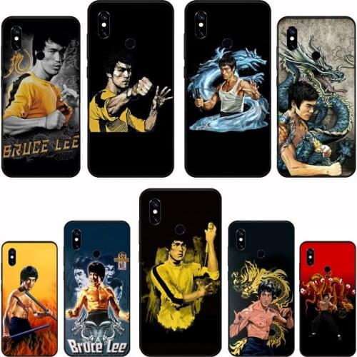 Chinese Kung Fu Bruce Lee Phone Case For Xiaomi Redmi 4x 5 plus 6A 7 7A 8 mi8 8lite 9 note 4 5 7 8 pro