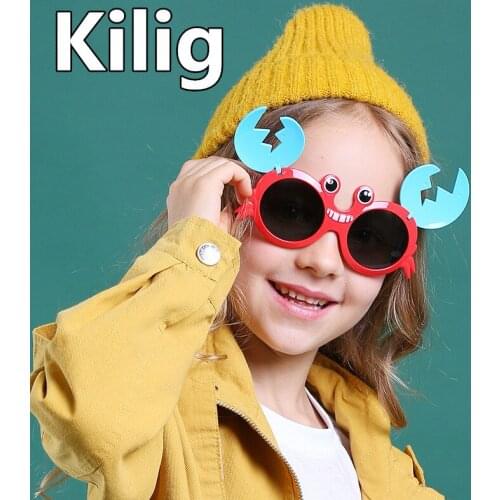Kids Cartoon Sunglasses Polarized Boys Girls Cute Crap Sun Glasses Child TAC Eyeglasses