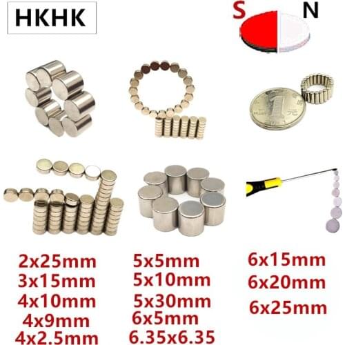 Diametrically Neodymium Magnet 2x25 3x15 4x10 4x9 4x2.5 5x5 5x10 5x30 6x5 6.35x6.35 6x20 6x25 6x30 mm Magnetic encoder magnet