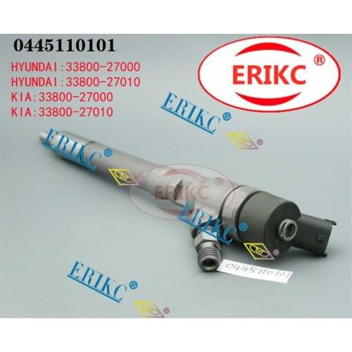 ERIKC 0445110101 HYUNDAI:33800-27000 Fuel Injector F 00T E00 64N CR CRail for HYUNDAI:33800-27010