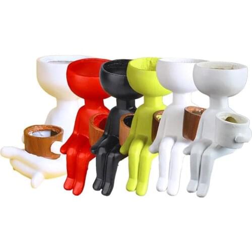 Humanoid Flowerpot Modern Head Planter Vase Bonsai Pots Home Decor Garden Decorative Pot Succulent Plant Pot
