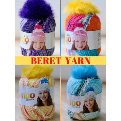 Multicolor Combo Kids Beret Yarn - 65g - 90m - 12 Color Options - Acrylic - Accessory Materials, Scarf, Beret, Shawl, Vest, Cardigan, Sweater, Booties, Glove, Cotton Home Accessories, Fantasy Knitted, Polyester - DIY