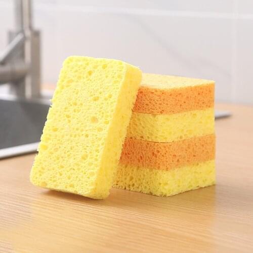 Multi Purpose Scouring Pads Non Scratch Dish Washing Sponge Kitchen Cleaner Household Cleaning Tools Wood Pulp Cotton