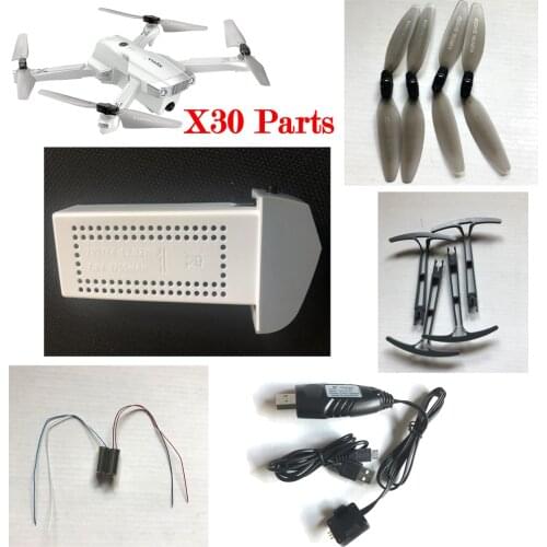 New Model Drone Spare Part SYMA X30 Propeller Protective Frame Charger Battery Motor Engine A B Foot Pad RC Quadcopter Accessory