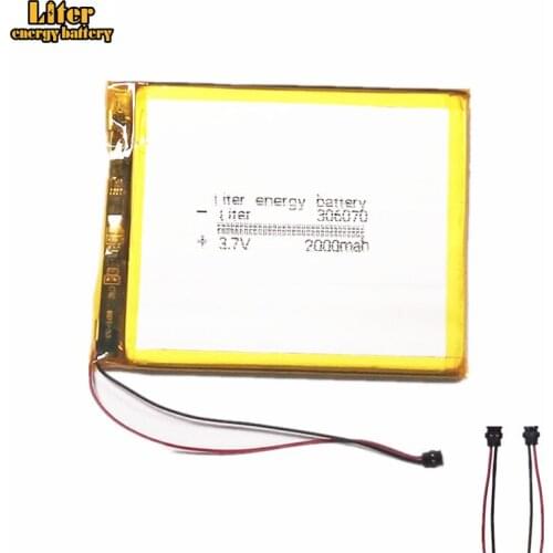 Original Connector 3.7v 306070 2000mAh Battery For PocketBook 626 615 627 Touch Lux 3 626Plus 632