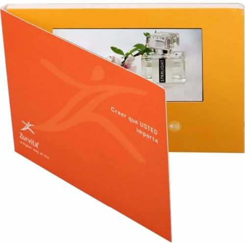 Professional customization 5inch Video Brochure Cards for Presentations Digital Advertising Player Screen Video booklet(3050)