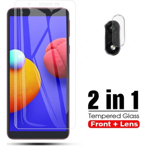 HD Explosion proof Tempered Glass For Samsung A01 Core a01 core a 01 A 01 Screen Protector camera lens Protective glass film