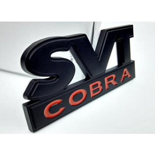 Car Sticker Funny 3D Metal SVT COBRA Car Sticker Emblem Badge For Universal Cars Moto Bike Decorative Accessories Car Sticker