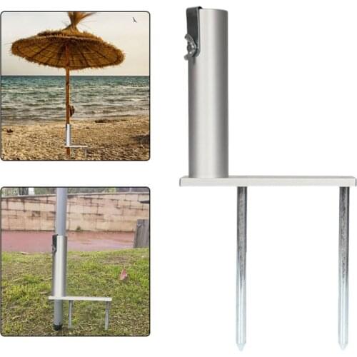 Beach Umbrella Clamp Bracket Mount Fixed Clip Holder Metal Parasol Garden Adjustable Stand Portable Patio Deck Universal Fixer