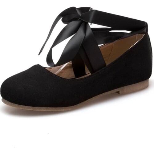 Big Size 11 12 ladies high heels women shoes woman pumps Single shoe shallow round head cross strap