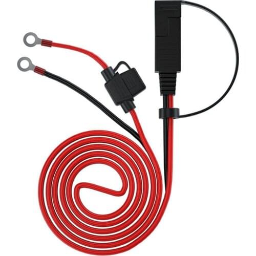 1.4M Double Insurance SAE Plug Cable SAE to O-type Terminal Power Cord Car O-type Terminal Connection Line Extension Cable
