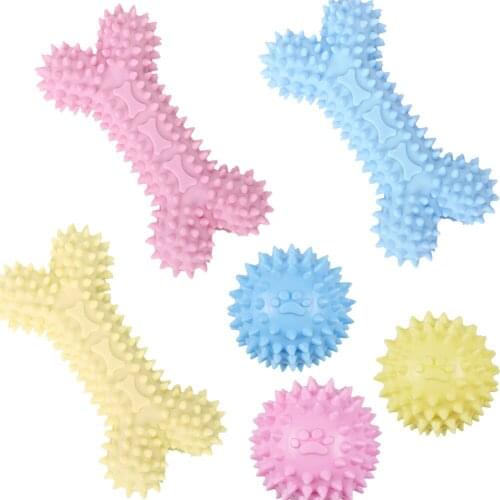 1pcs Pet Dog Toy Chew Squeaky Rubber Toys Vocal Molar Rubber Toy Funny Nipple Ball for Cat Puppy Baby Dogs Interactive Training