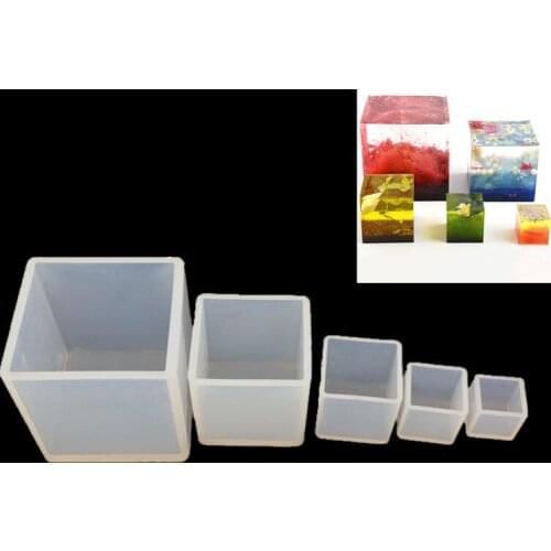 1PCS Creative Cube Shape Candle Soap Making Mold Square Candle Silicone Mold DIY Plaster Aromatherapy Resin Crafts