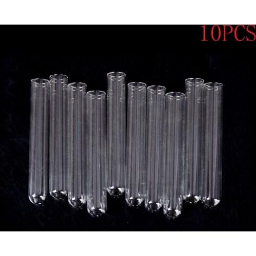 10pcs 100mm Pyrex Glass Blowing Tubes 4 Inch Long Thick Wall Test Tube Lab Supplies