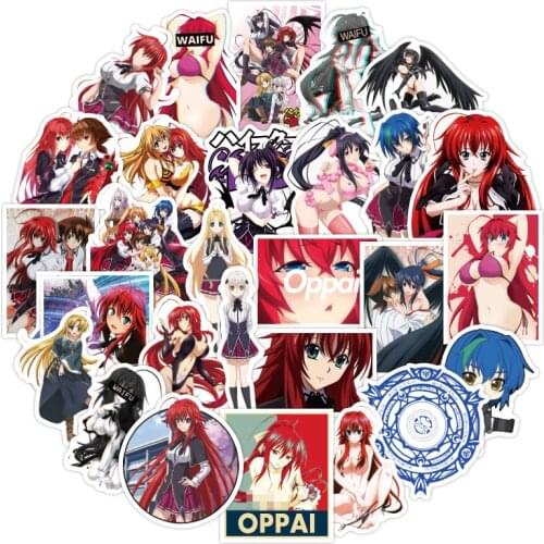 100PCS Anime Demon High School DXD Stickers Waifu Hentai Sexy Girls for Motorcycle Skateboard Laptop Guitar Suitcase Sticker