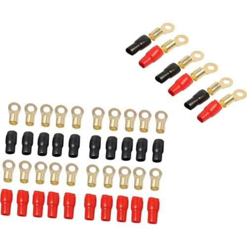 13 Pairs 4/1/0 AWG Electrical Ring Terminal Wire Connector Gold-plated Brass