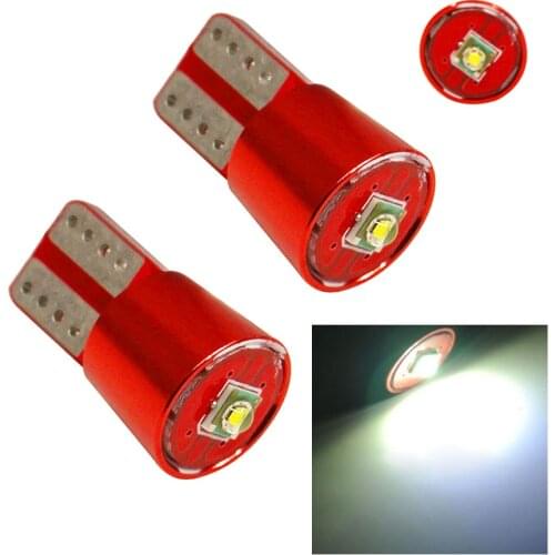 2Pcs Super Bright T10 Led Lights W5W Error Free Canbus Bulb White For Car Wedge Light Source DC 12V t10 lamp New