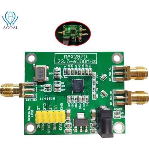 3.3V DC 5V LTDZ MAX2870 23.5-6000Mhz Spectrum Signal Source Spectrum Analyzer RF Frequency Domain Analysis Tool SPI Control
