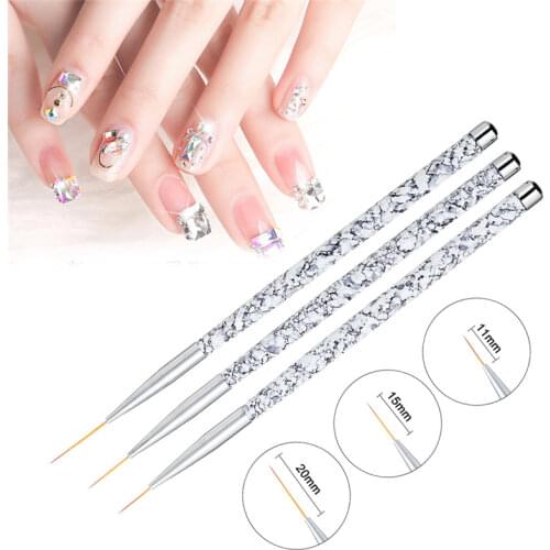 1 Pc 4 Types Marbled Nail Art Drawing Pen Carving Nail Pen Beauty Makeup Manicure Tool For Women