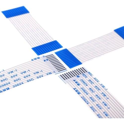 5 PCS FPC Flat Flexible Cable FFC Jumper Pitch 1.25 mm Spacing 12 Pin Same Contact Side isotropy Type A 50 200mm Tin Plated