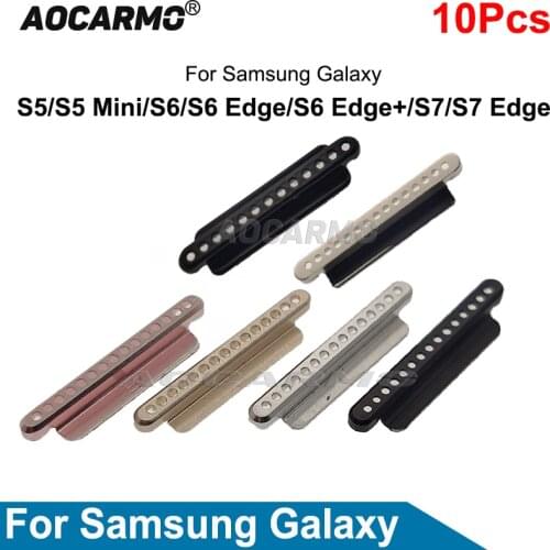 Aocarmo 10Pcs/Lot For Samsung Galaxy S5 Mini S6 S7 Edge Plus Edge+ Earpiece Cover Ear Speaker Mesh Dust Net Replacement Part