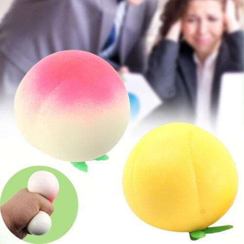 Squeeze Toy High Simulation Stretchable Decorative Props Toddler Student Peach Squeeze Unzip Toy for Kids