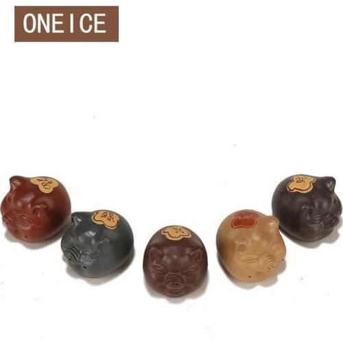 Yixing Tea Play Tea Pet Play Fu Lu Shouxi Piggy Decoration Clay Teapet Aceessories