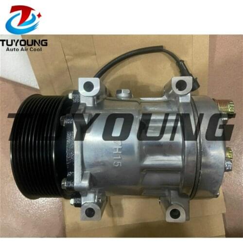 SD7h15 auto a/c compressor for Case New Holland Agriculture Agricultural tractor 87300121 87709773 Sanden 8217 6020 10PK 119MM