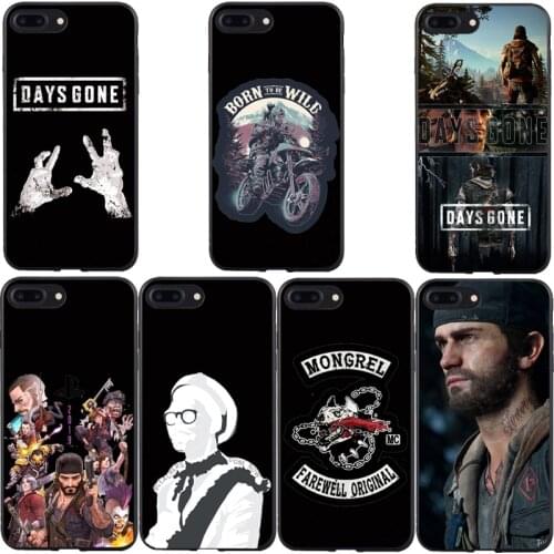 Cool game Days Gone Deacon logo poster Slim silicone Preto TPU Soft phone case For iPhone 11 X 8 7 6 Plus 5 XR Xmax Fundas Coque