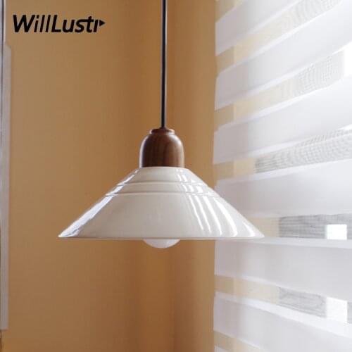 White ceramic pendant lamp handmade Modern china suspension light hanging lamp restaurant hotel home room dinning room loft cafe