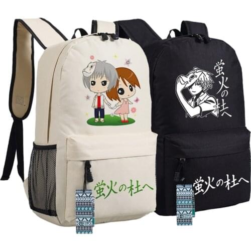 Fashion Hotarubi no Mori e Gin Laptop Backpack Anime COS School Backpacks Book Bags Unisex Rucksack for Teenagers