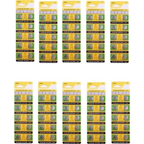 Lot 100pcs AG8 LR1120 SR1120SW 391A 533 553 609 G8 LR55 1.55V Alkaline Battery Button Coin Cell Batteries For Watch Toys Remote