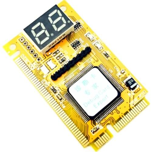 PCI-E LPC PC Analyzer Tester POST Card Test Plastic/Metal High Stability For Notebook Laptop Express Card Hexadecim Post Card
