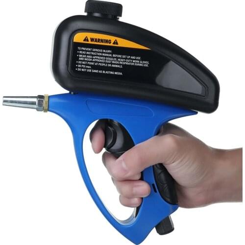 Anti-Rust Handheld Sandblaster Pneumatic Sand Blasting Machine Glass Tombstone Sprayer Sandblasting Machine with Nozzles