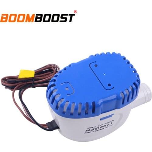 Float Switch Submersible For Boat Marine Automatic DC 12V Auto Water Pump For Boat Hulls/Bilges Bait Tanks 1100GPH 3.2A Bilge