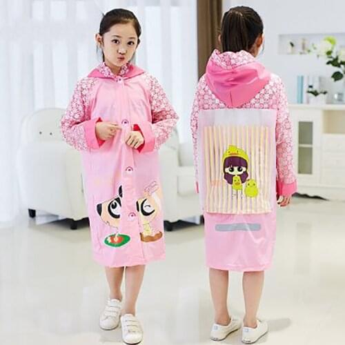 Poncho Waterproof Raincoat Outdoor Pink Cover Rain Coat Girls Kamp Malzemeleri Hat Rain Poncho Cape Kids Suit Gear B50