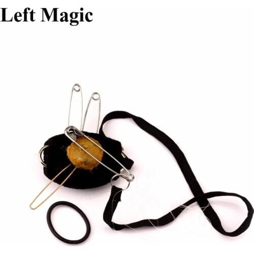 Coin Penetration Magic Trick Coin Thru Glass Magic Props Close-Up Street Stage Magic Accessories Mentalism Illusion G8166