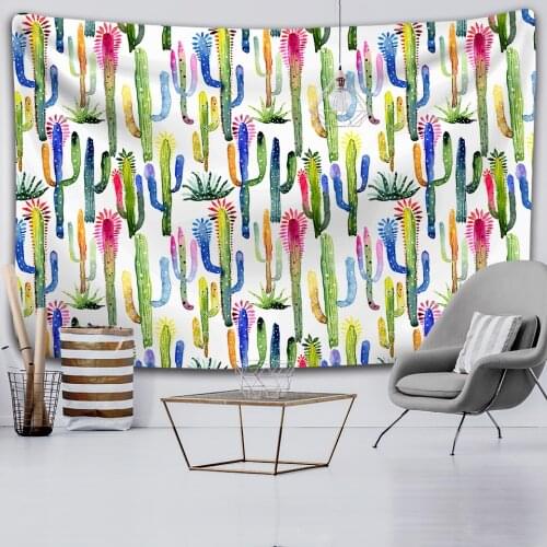 Plants and flowers psychedelic scene home decor tapestry bohemian decor hippie bedroom bed sheet sofa blanket