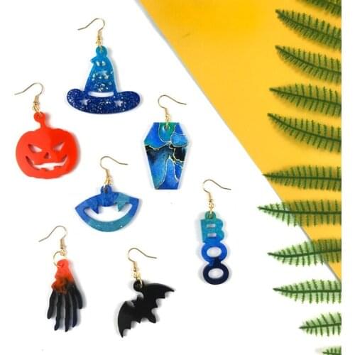 Halloween Spider Web Earrings Silicone Mold is Suitable for Resin Epoxy Resin Diy Craft Pendant Earrings Jewelry Making