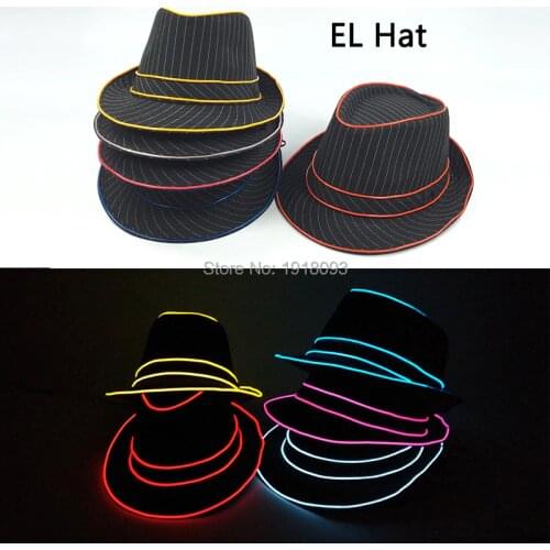 Wedding accessories decoration with DC-3V Steady on Inverter Glowing Product Flashing Custom Rave New Prom Hat LED Strip