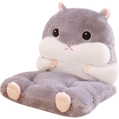Hamster Cushion Back Office Chair Cushion Sofa Pillow Cushion Home Decoration Tatami Cute Cushion Lumbar Support Birthday Gift