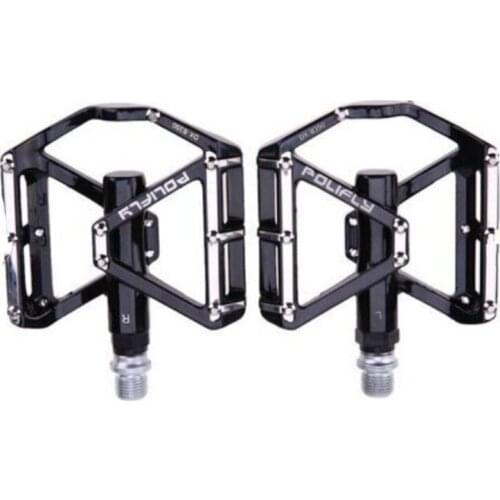 1 PAIR Aluminum Road Mountain Bike Platform Pedals Flat Sealed Bearing 9/16'' Spiffy
