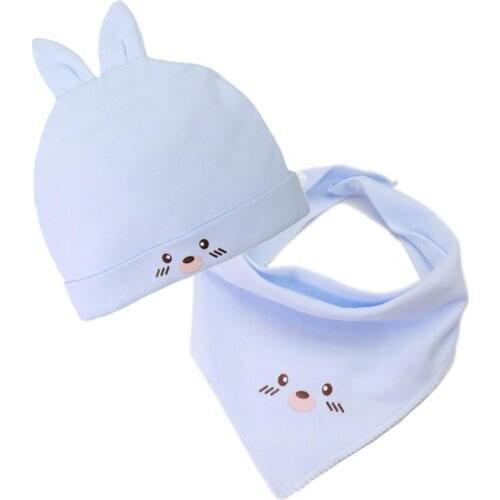 2Pcs/Set Newborn Hat Cartoon Shape Warm Cotton Baby Caps Scarf Set Kids Hats Newborn Gift