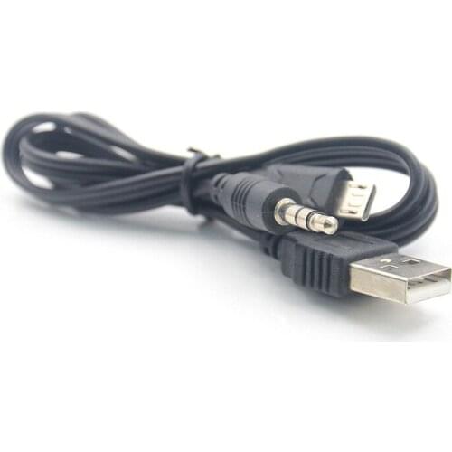 2 in 1 Micro USB Android interface to 3.5mm bluetooth speaker one for two audio cable charging cable
